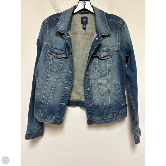 Blazer By Gap In Black Denim, Size: M