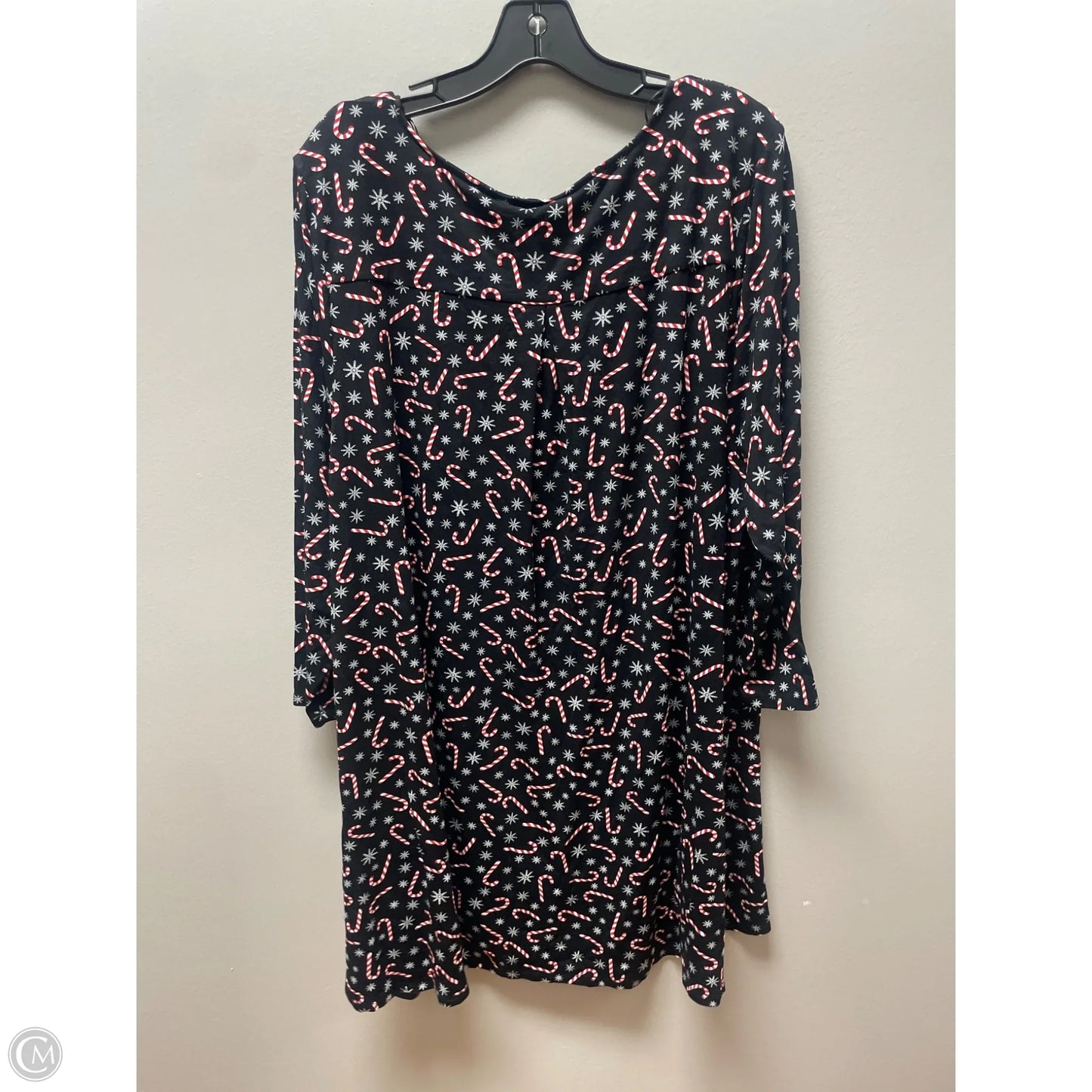 Top Long Sleeve By Clothes Mentor In Black, Size: 3x