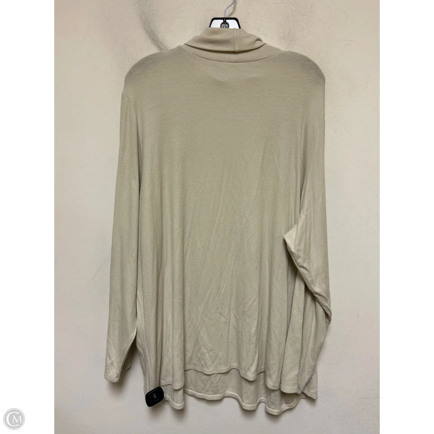 Top Long Sleeve By Dex In Tan, Size: 3x