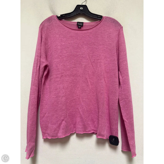 Top Long Sleeve By Eileen Fisher In Pink, Size: L