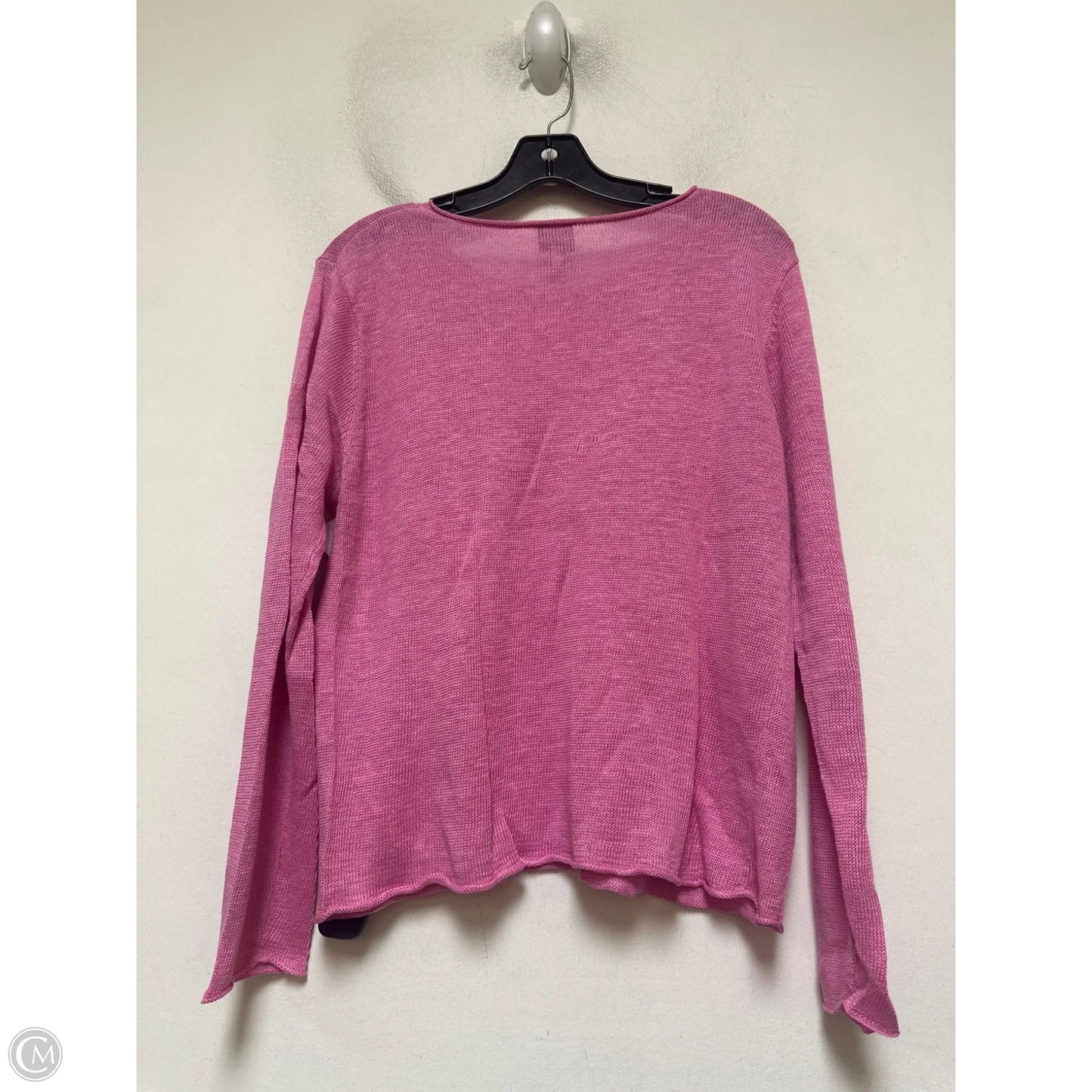 Top Long Sleeve By Eileen Fisher In Pink, Size: L