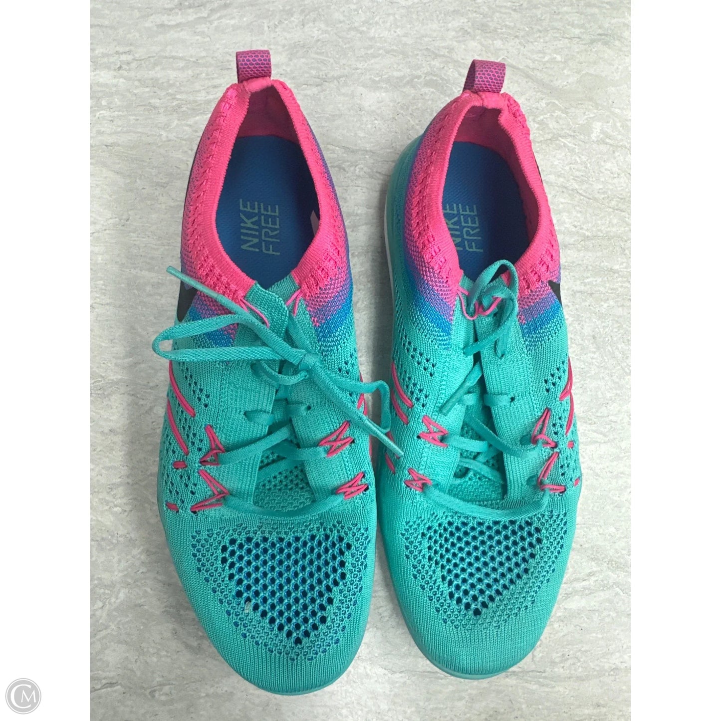 Shoes Athletic By Nike In Blue & Pink, Size: 8