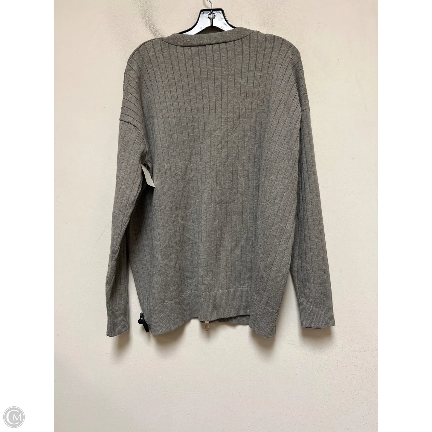 Sweater Cardigan By Clothes Mentor In Grey, Size: S