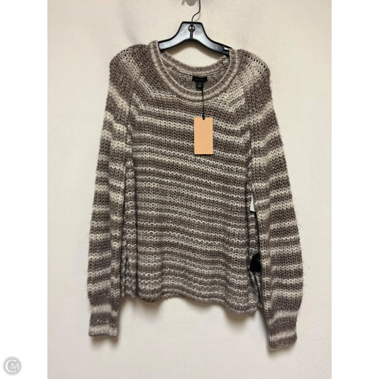 Sweater By Halogen In Brown & White, Size: Xl