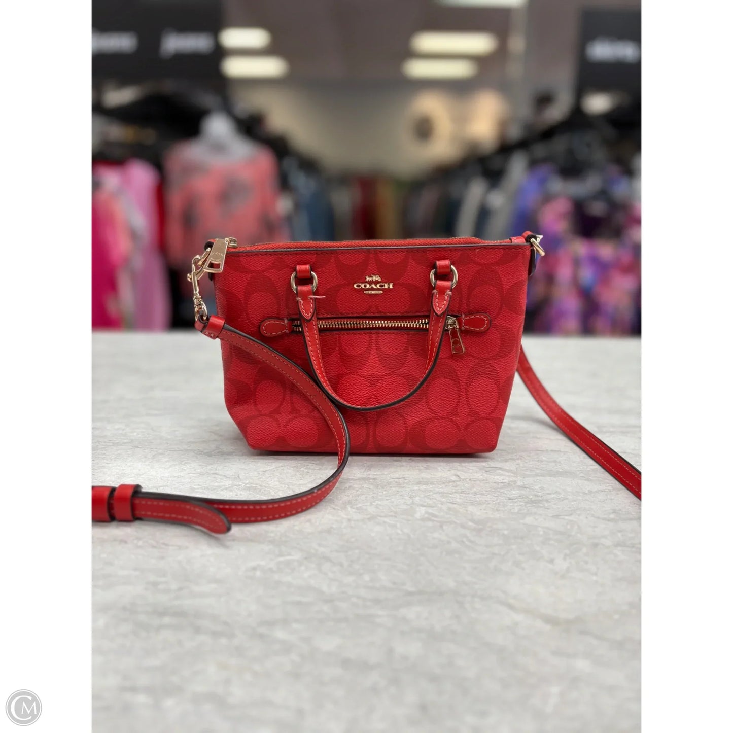Crossbody Designer By Coach, Size: Small