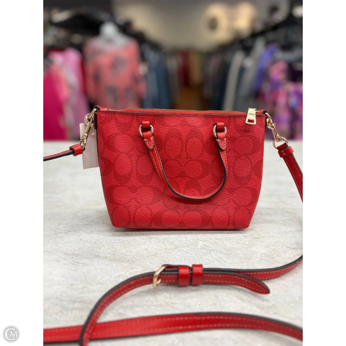 Crossbody Designer By Coach, Size: Small