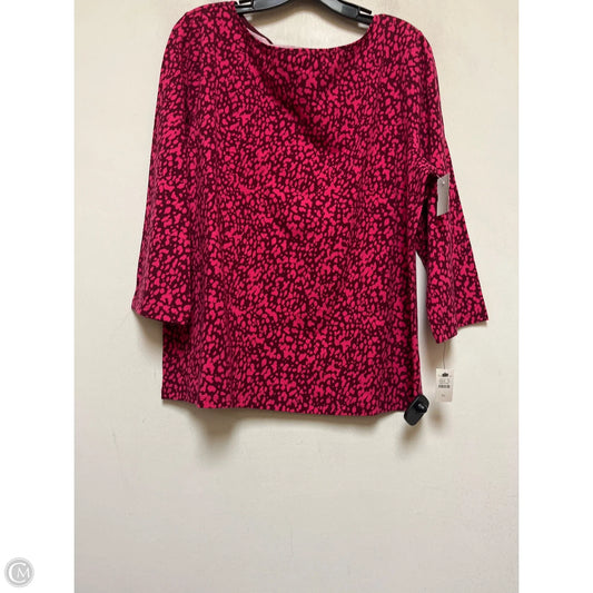 Top Short Sleeve Basic By Talbots In Pink, Size: Xl