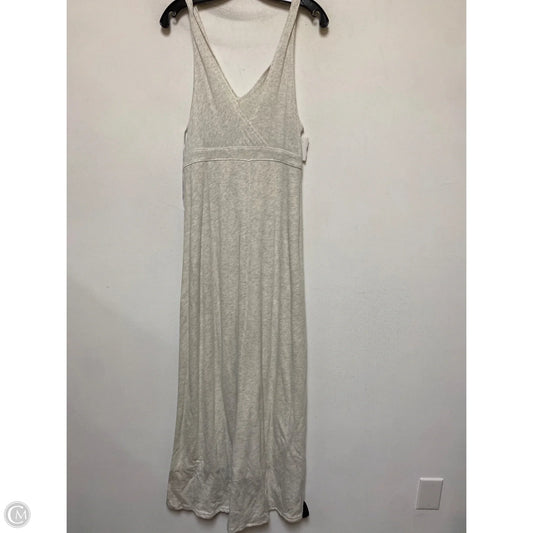 Dress Casual Maxi By Calvin Klein In Cream, Size: L