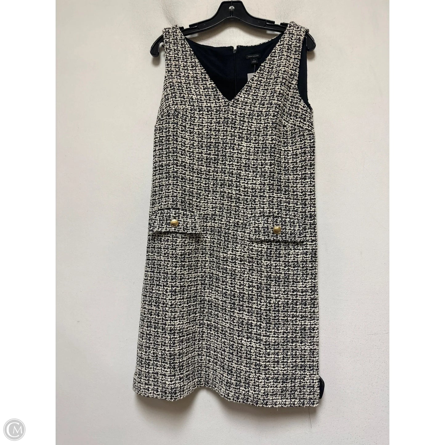 Dress Casual Short By Ann Taylor In Black & Tan, Size: S