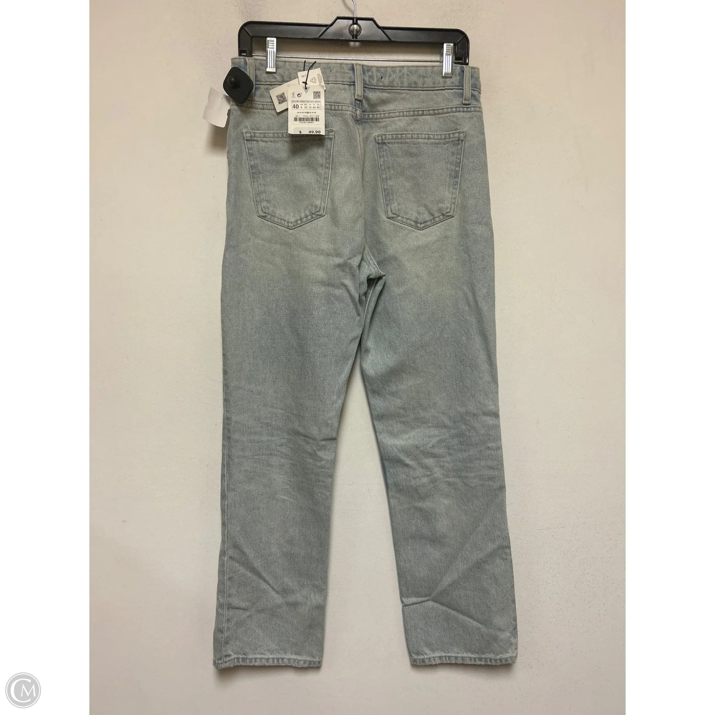 Jeans Straight By Zara In Blue Denim, Size: 8
