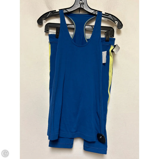 Athletic Pants 2pc By Lululemon In Blue & Yellow, Size: S