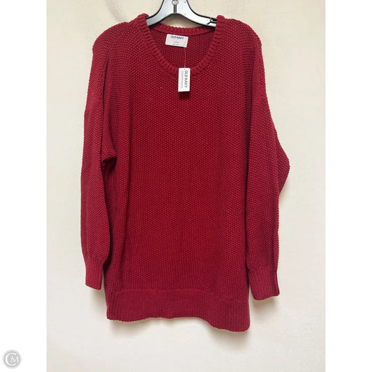 Sweater By Old Navy In Red, Size: L