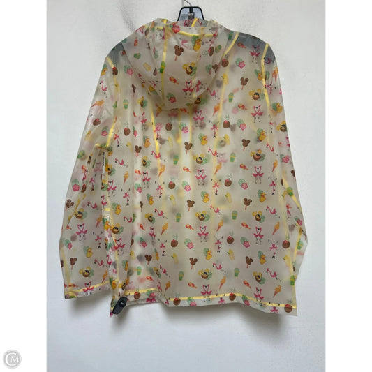 Coat Raincoat By Walt Disney In Yellow, Size: L