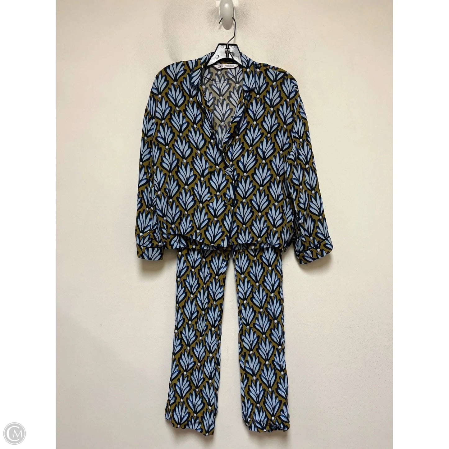 Pants Set 2pc By Zara In Blue & Green, Size: 2