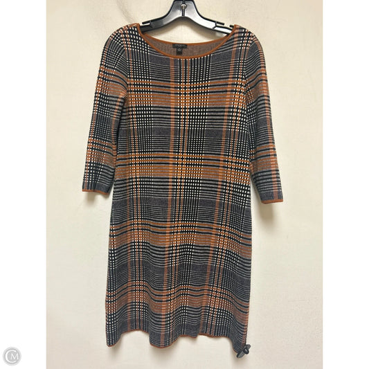 Dress Sweater By Ann Taylor In Plaid Pattern, Size: Sp