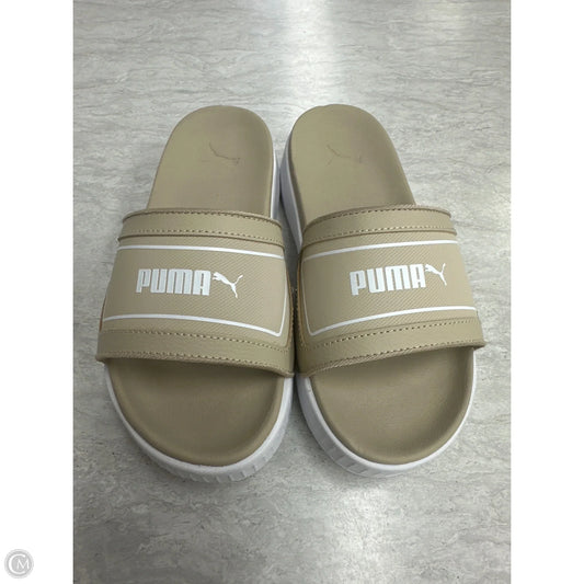 Sandals Flats By Puma In Tan, Size: 6