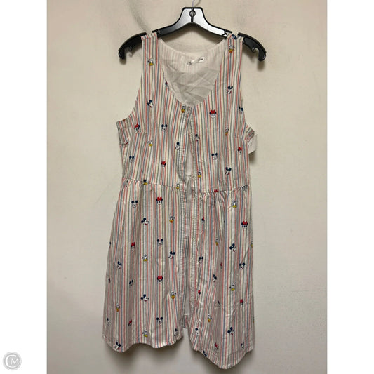 Dress Casual Short By Disney Store In Striped Pattern, Size: L