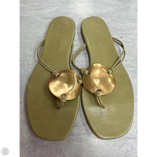 Sandals Designer By Tory Burch In Green, Size: 8