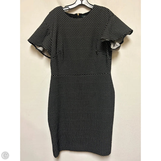 Dress Casual Midi By Lauren By Ralph Lauren In Polkadot Pattern, Size: Xl