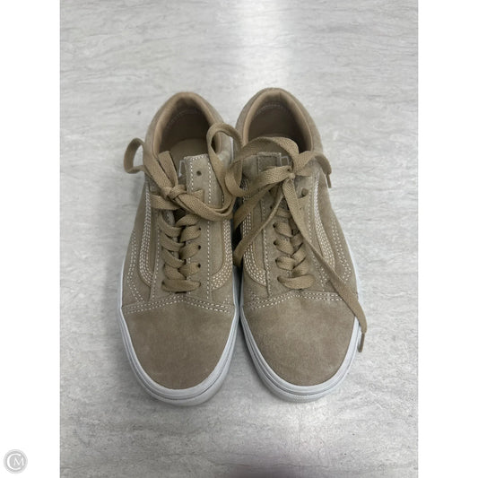 Shoes Sneakers By Vans In Tan, Size: 6.5
