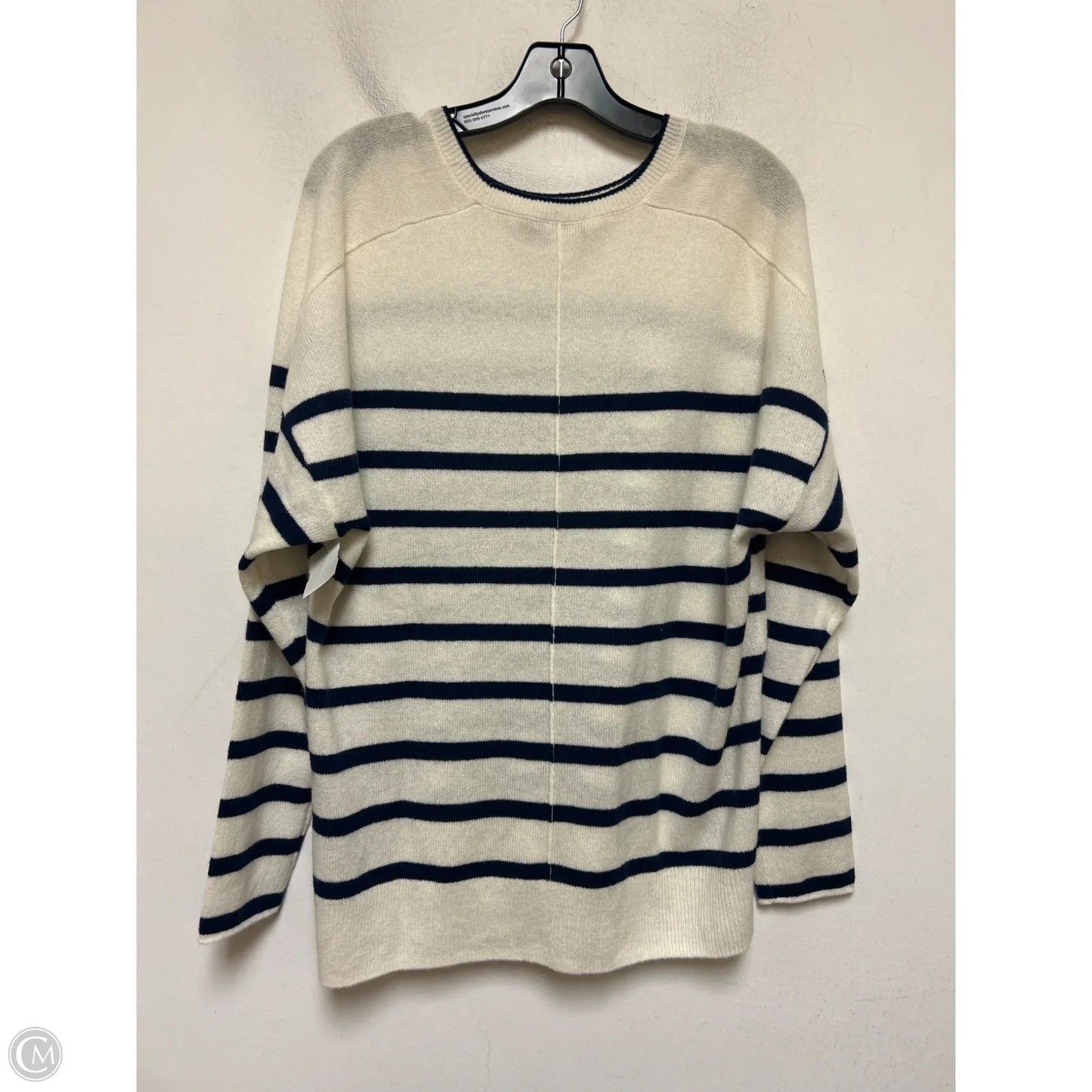 Sweater Cashmere By Vineyard Vines In Striped Pattern, Size: M