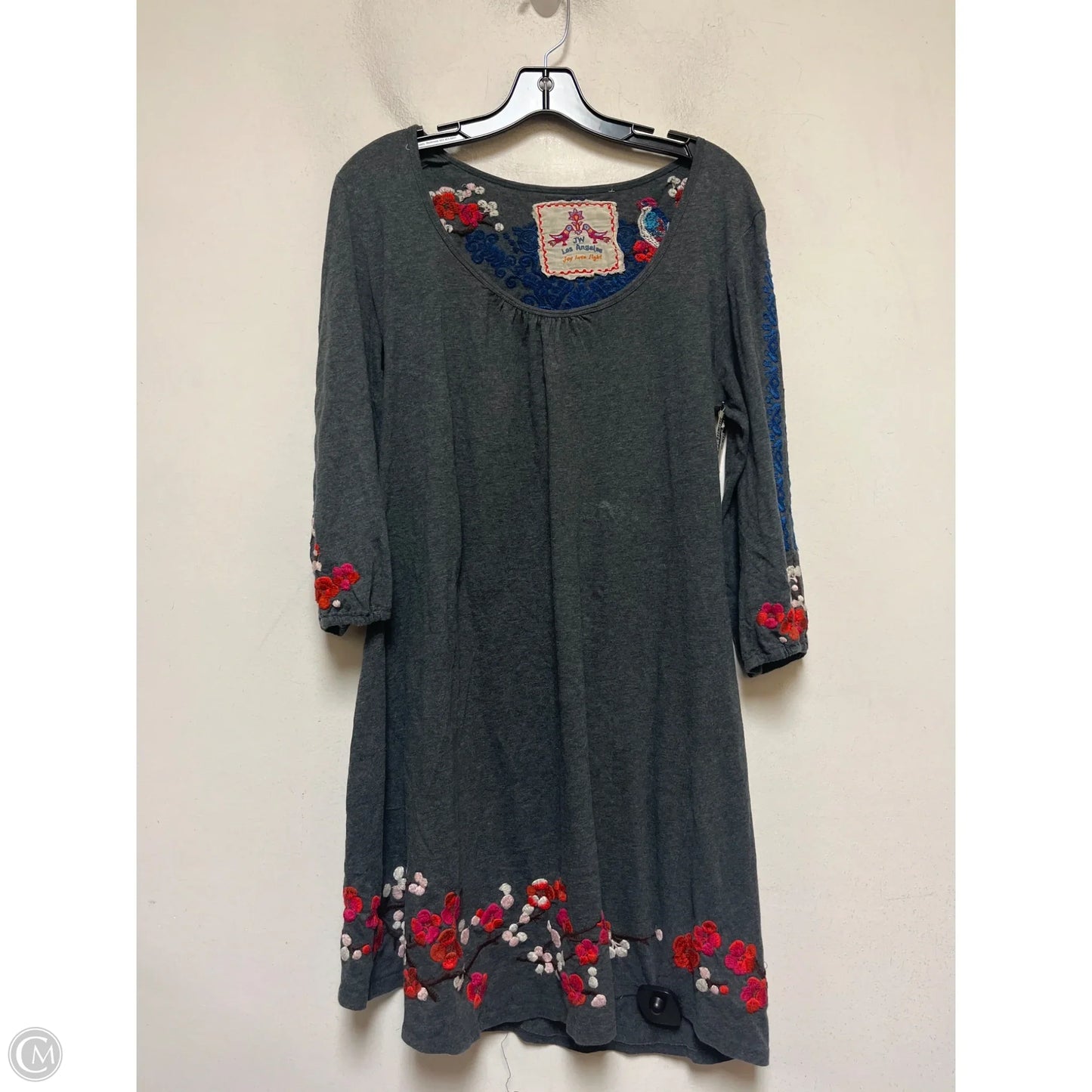 Dress Casual Short By Johnny Was In Grey, Size: L