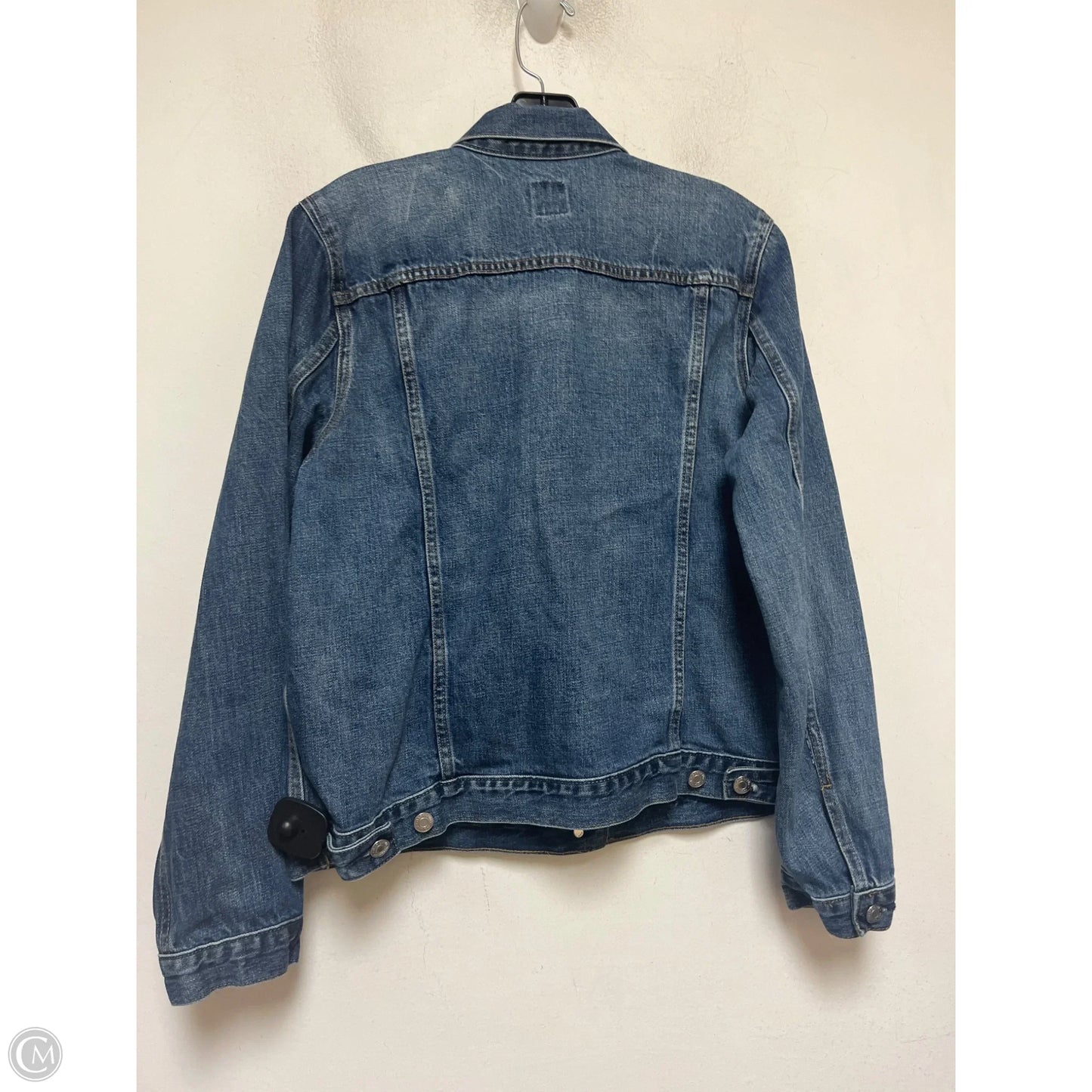 Jacket Denim By Gap In Blue Denim, Size: L
