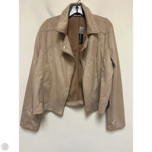 Blazer By Soho Apparel In Tan, Size: L