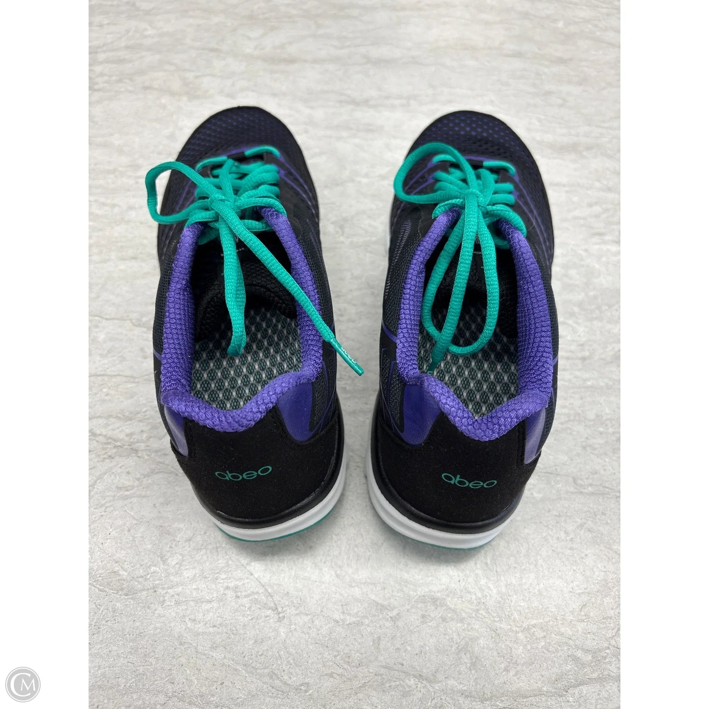 Shoes Athletic By Abeo In Black & Purple, Size: 10