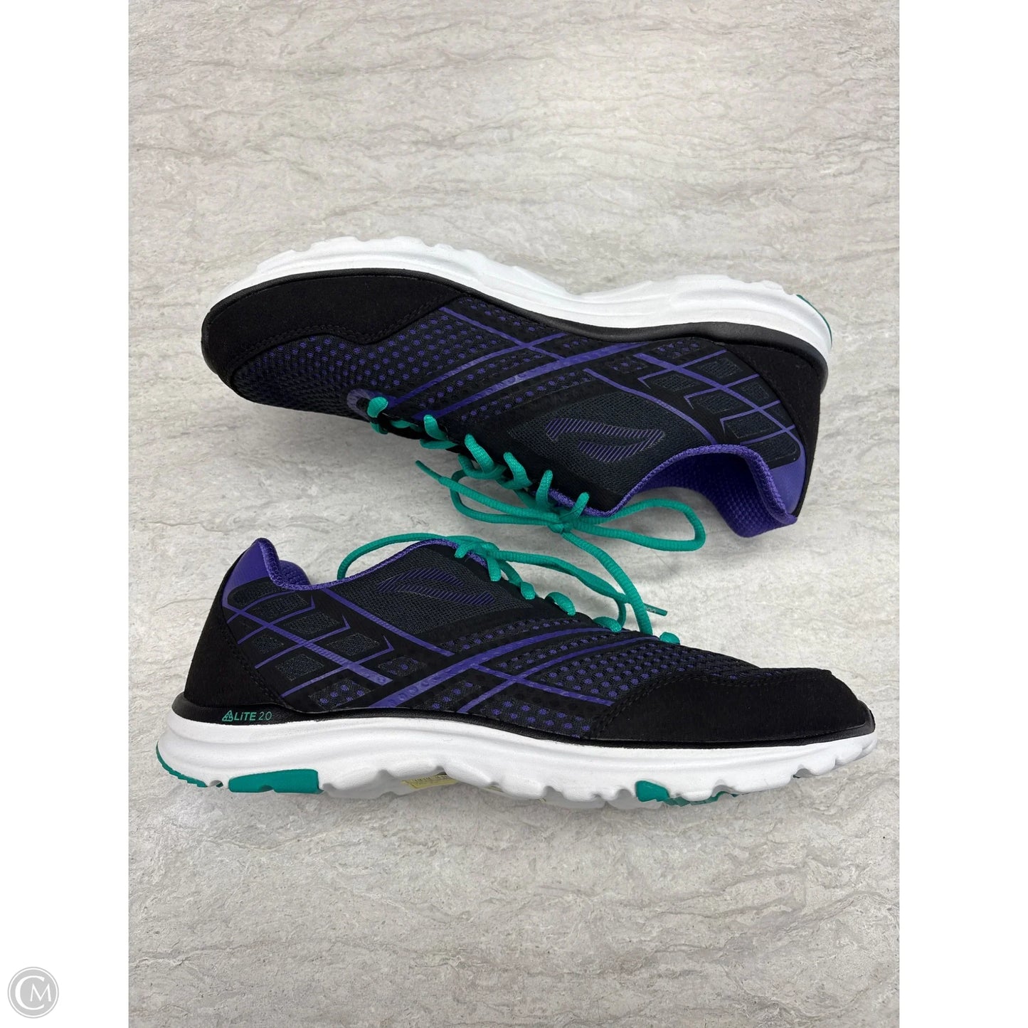 Shoes Athletic By Abeo In Black & Purple, Size: 10