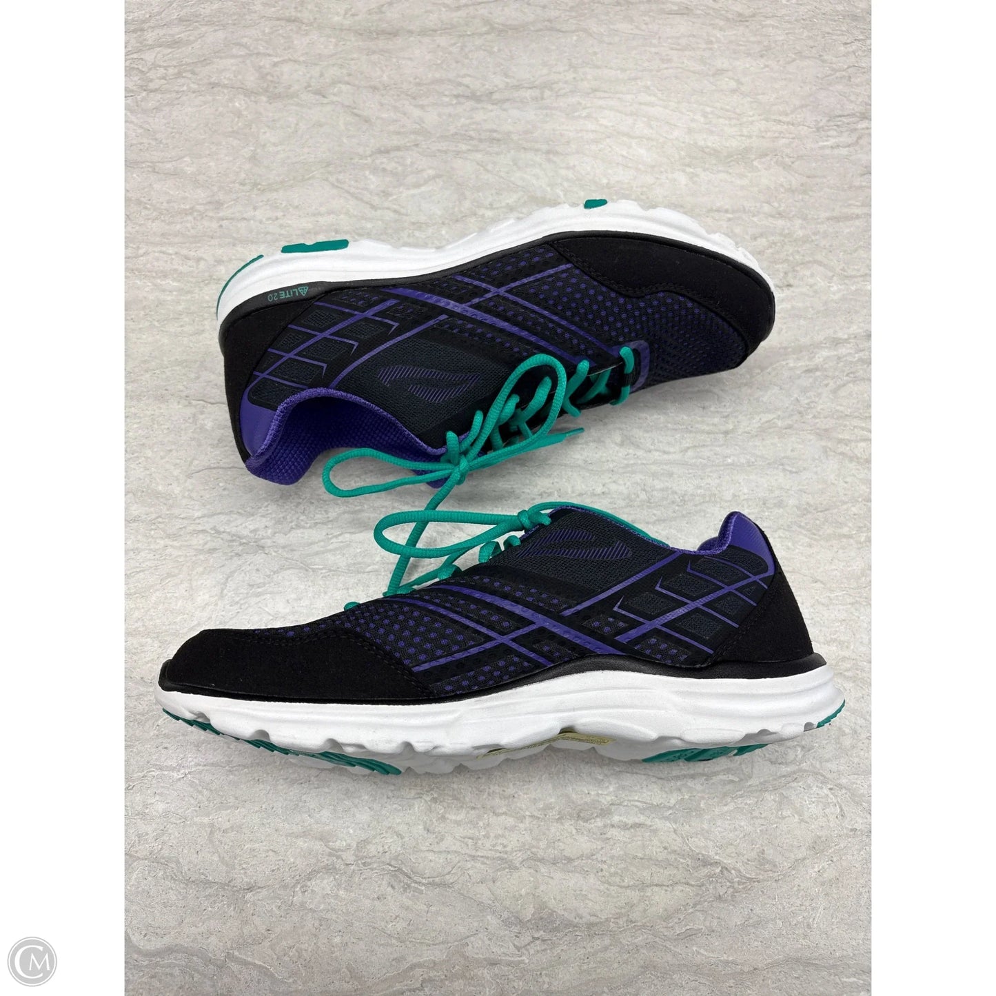 Shoes Athletic By Abeo In Black & Purple, Size: 10