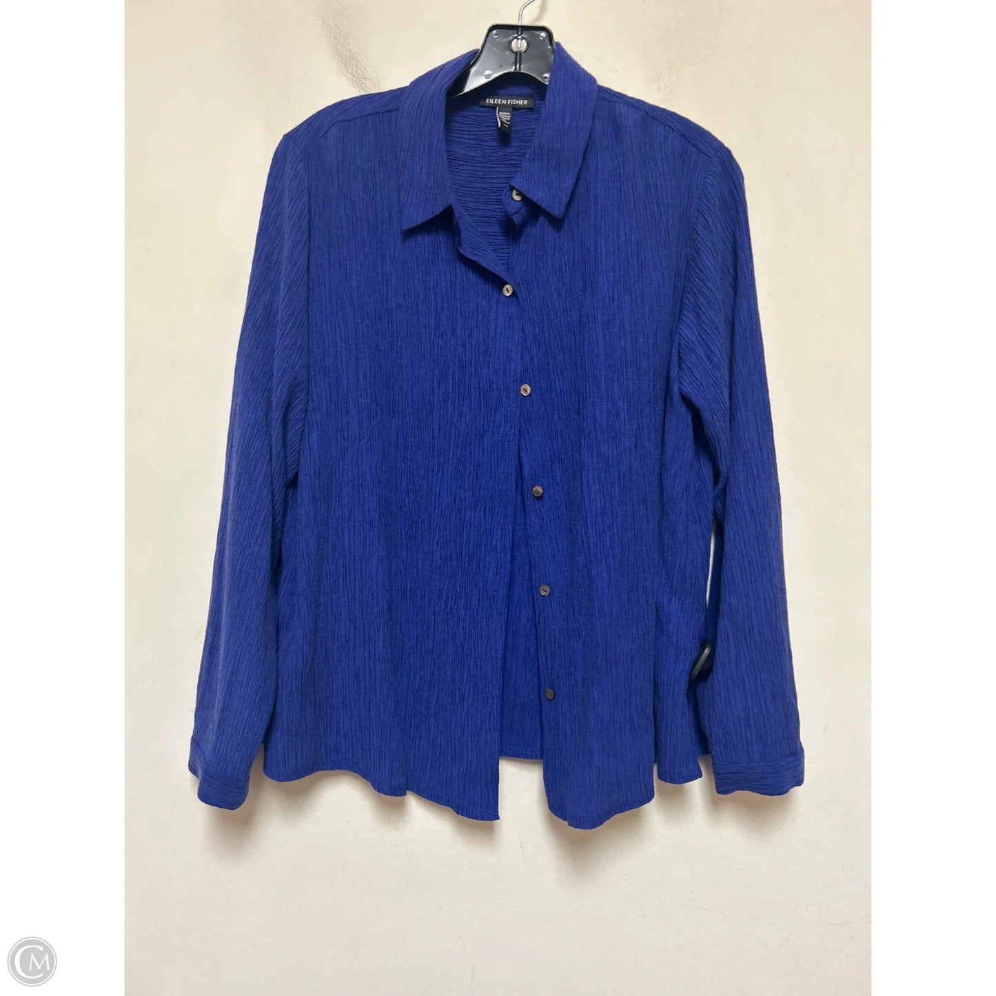 Top Long Sleeve By Eileen Fisher In Blue, Size: Sp
