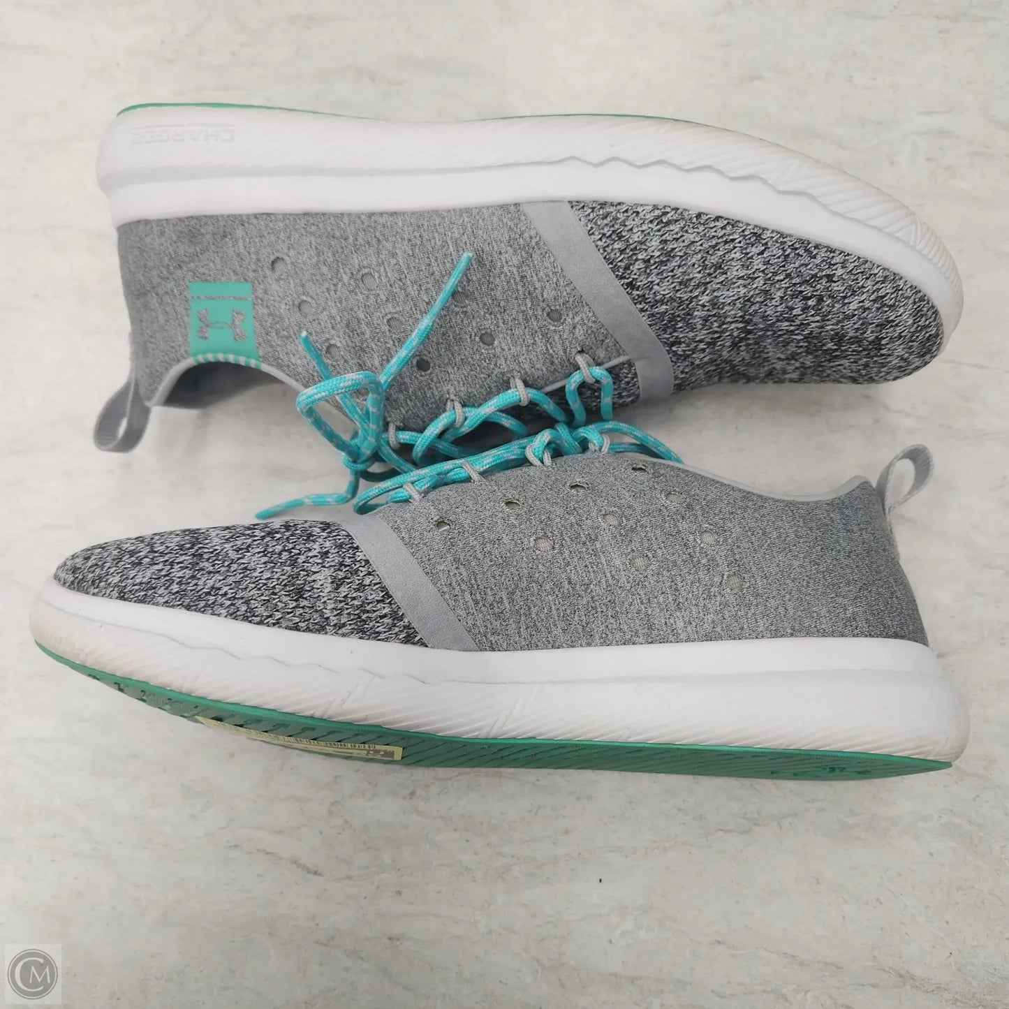 Shoes Sneakers By Under Armour In Blue & Grey, Size: 7.5