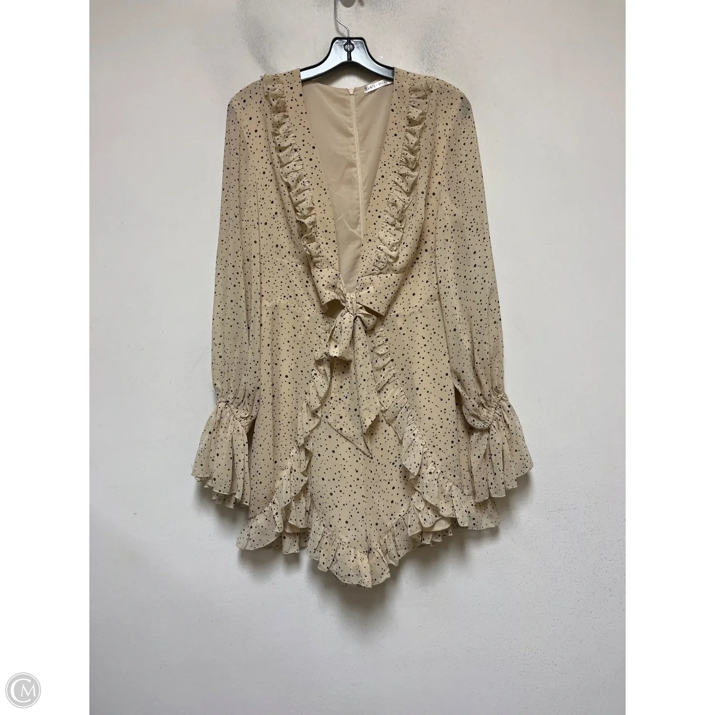 Romper By Clothes Mentor In Polkadot Pattern, Size: L