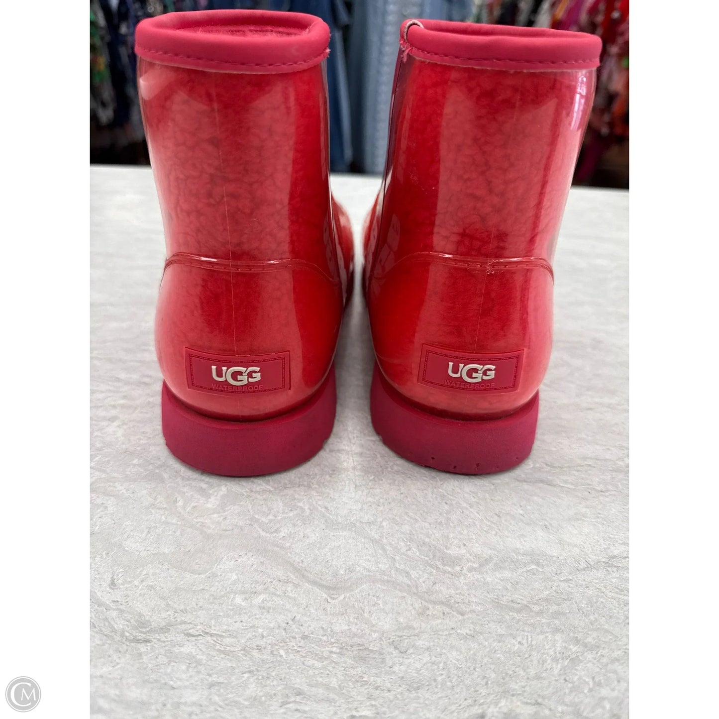 Boots Designer By Ugg In Red, Size: 9