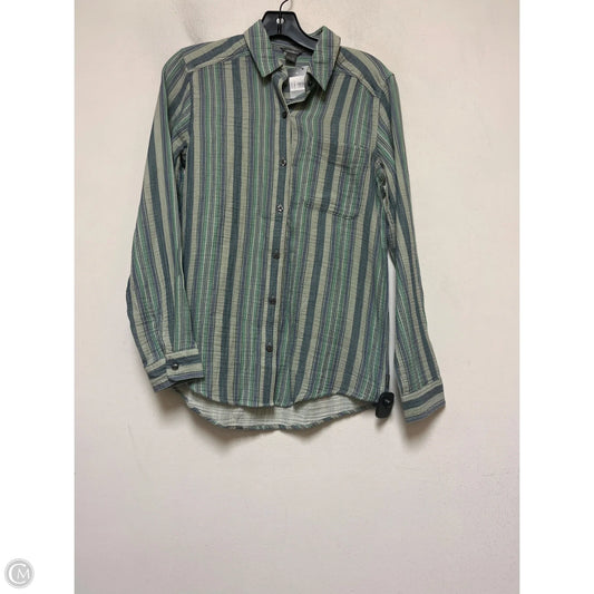 Top Long Sleeve By Eddie Bauer In Striped Pattern, Size: Xs