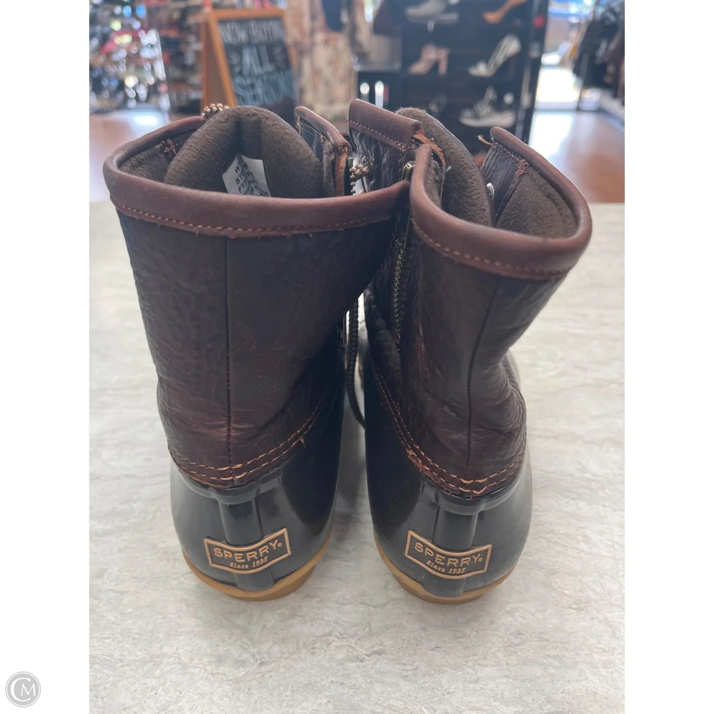 Boots Rain By Sperry In Brown, Size: 9
