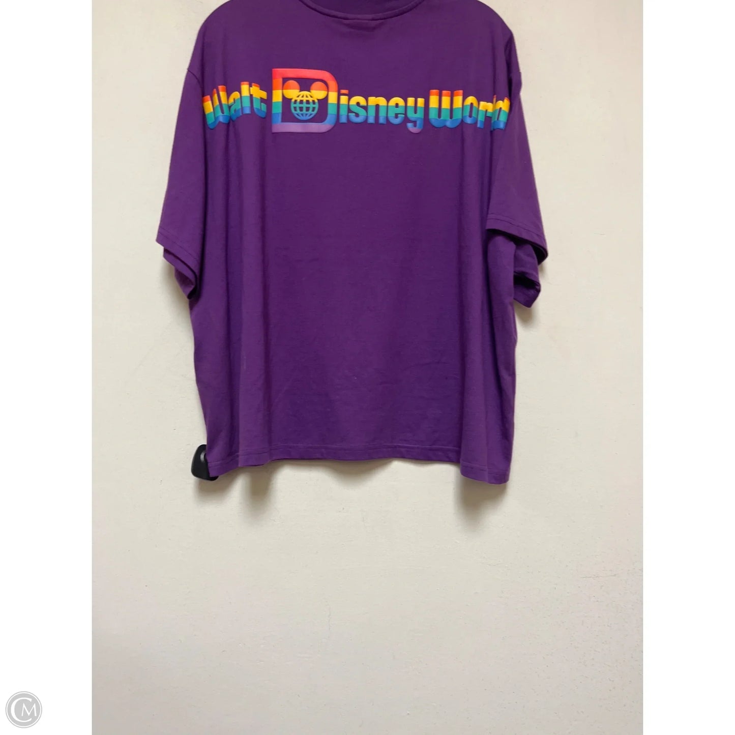 Top Short Sleeve Basic By Disney In Purple, Size: 1x