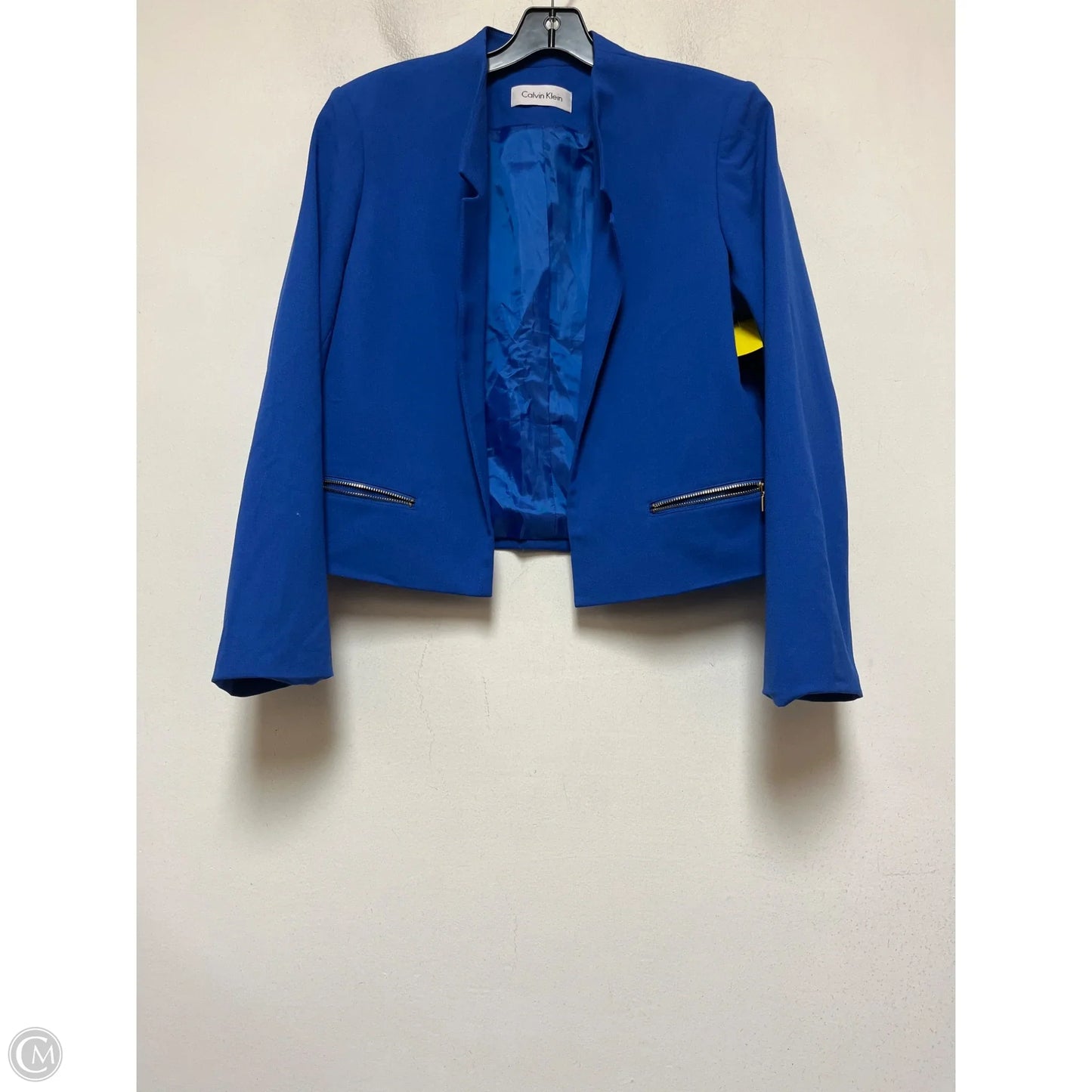 Blazer By Calvin Klein In Blue, Size: Sp