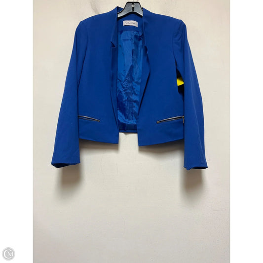 Blazer By Calvin Klein In Blue, Size: Sp