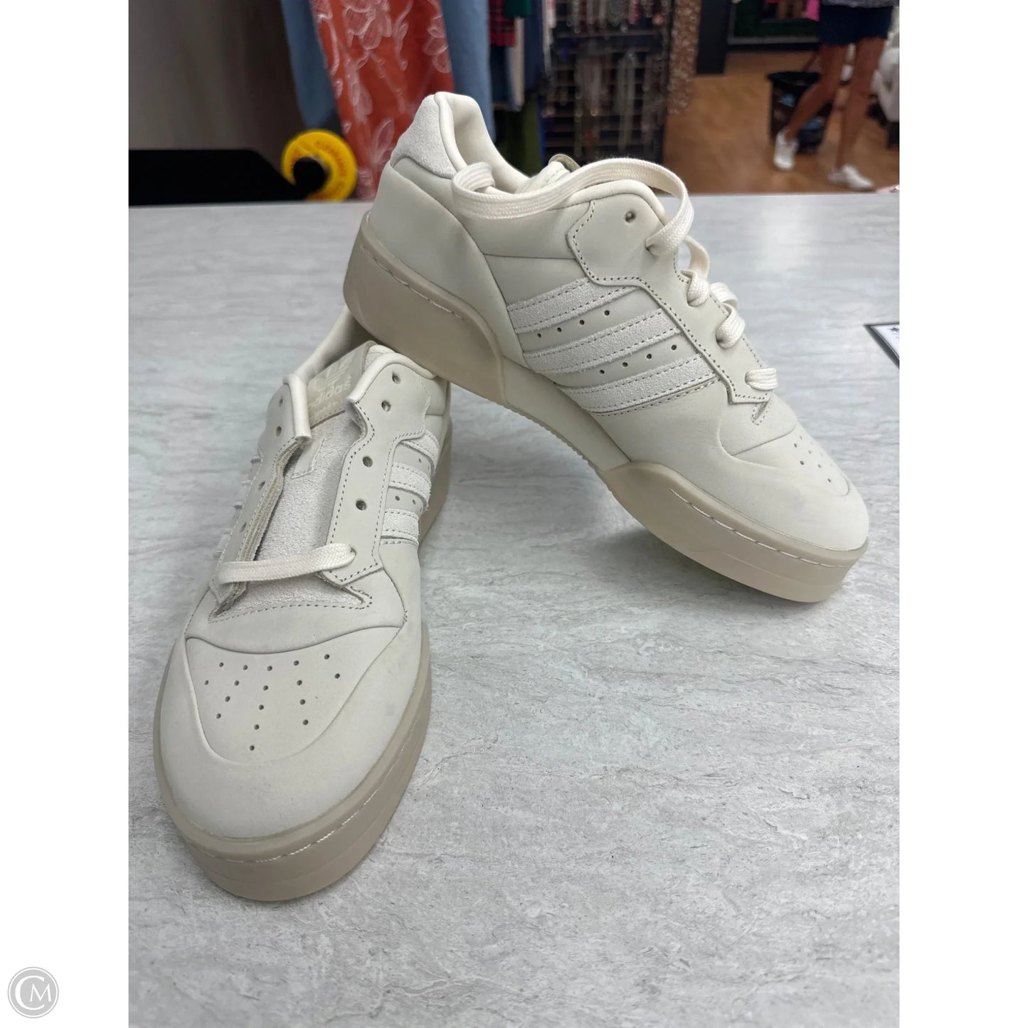 Shoes Sneakers By Adidas In Tan, Size: 8