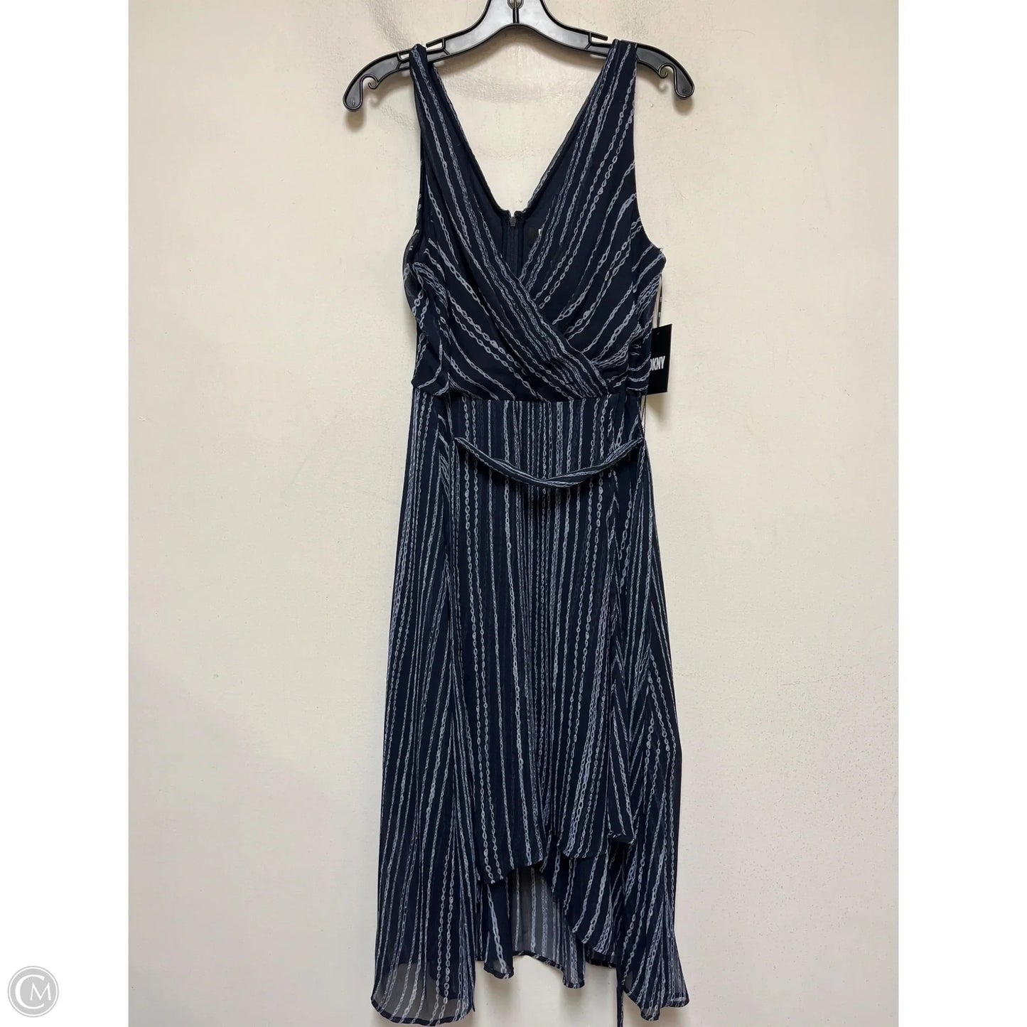 Dress Casual Midi By Dkny In Blue, Size: M