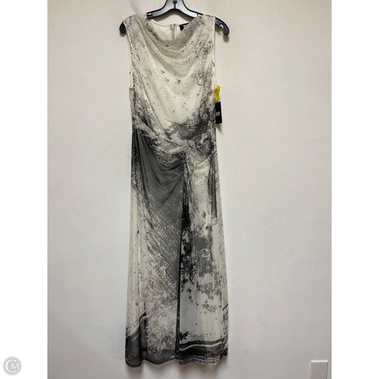 Dress Casual Maxi By Dkny In Black & White, Size: M