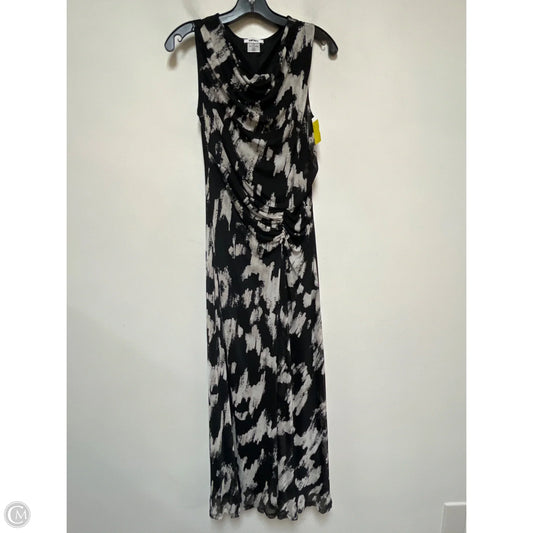 Dress Casual Maxi By Dkny In Black & White, Size: M