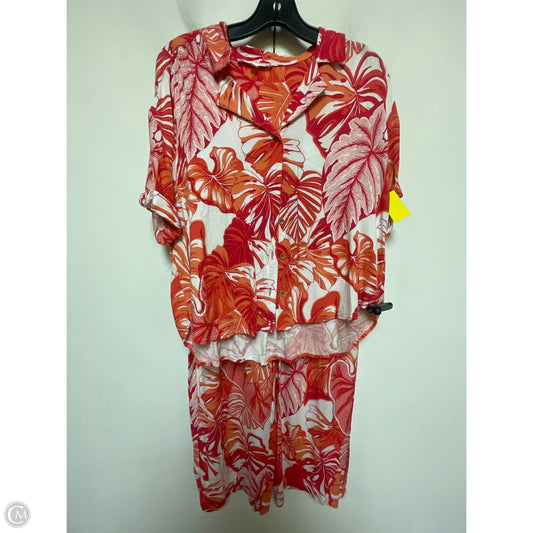 Pants Set 2pc By Jane And Delancey In Orange & Red, Size: 12