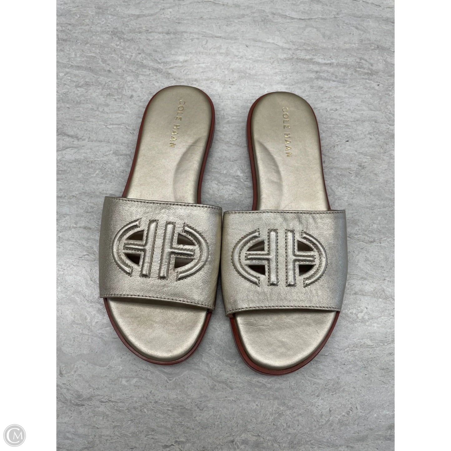 Sandals Flats By Cole-haan In Gold, Size: 7.5