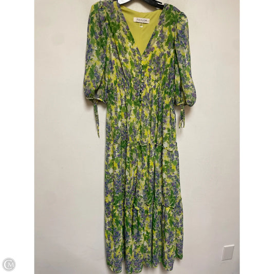Dress Casual Maxi By Taylor In Floral Print, Size: M