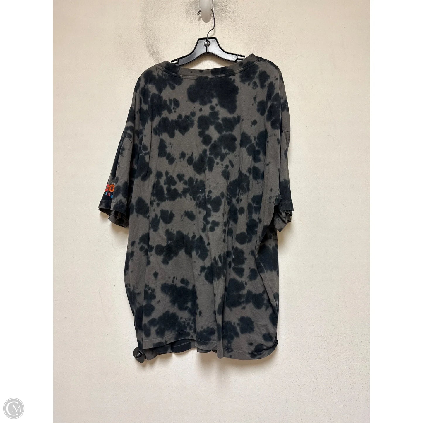 Top Short Sleeve Basic By Disney In Tie Dye Print, Size: 3x