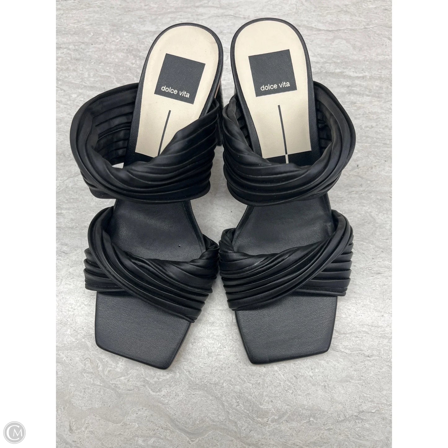 Sandals Heels Block By Dolce Vita In Black, Size: 7.5