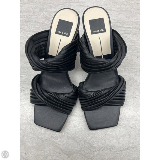Sandals Heels Block By Dolce Vita In Black, Size: 7.5